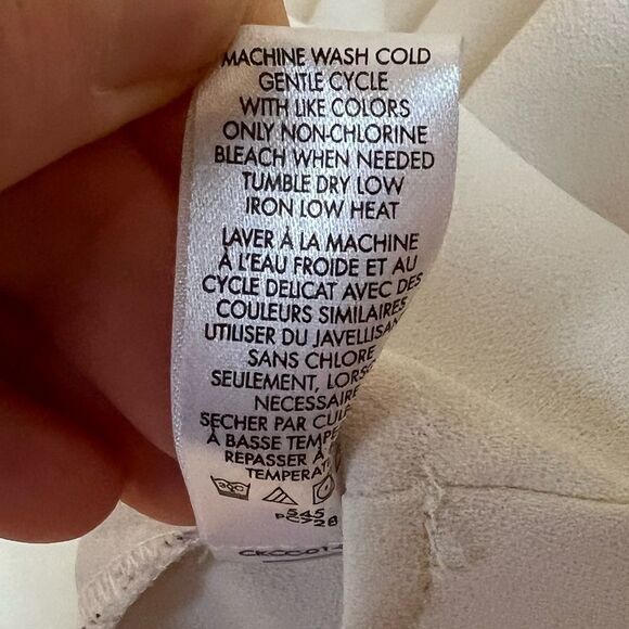 Calvin Klein Color Block Shoulder Blouse - Picture 14 of 14